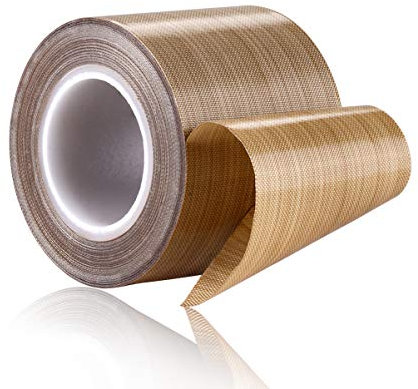 SENCOL Brown 48mm x 12yards x 0.18mm, 100% Quality Assurance,PTFE Coated Fiberglass Teflon Tape,high Temperature Tape;Drying Conveyor Belt; Welding Sealing Tape; -196℃ - +380℃