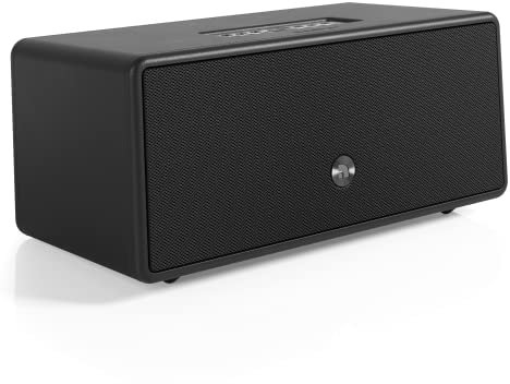 Audio Pro Drumfire-D2 - Enceinte Multiroom Ultra Puissante avec Bluetooth & WiFi - Enceinte Stéréo avec AirPlay 2, Chromecast, Spotify sans Fil - Noir