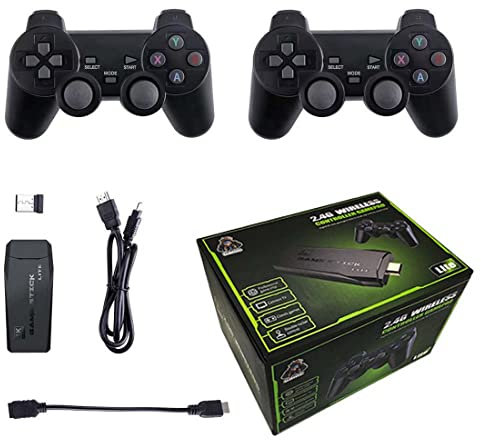 JoyMate Grae M8 - Consola de juegos portátil con 128 G 20000 juegos mini retro arcade Game Console 4 K simulador 2.4G Wireless Control para dos personas