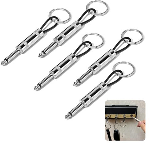 5 Pièces Porte Clef Marshall, Porte-Clé Mural pour Jack Rack 2.0 JCM800, Porte Cle Marshall Key Holder, Porte-Clés de D'ampli Guitare pour Diverses Clés, Pendentif, Support de Guitare