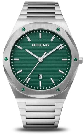 Bering Reloj analógico de Cuarzo japonés para Hombre con Correa de Acero Inoxidable 19742-708