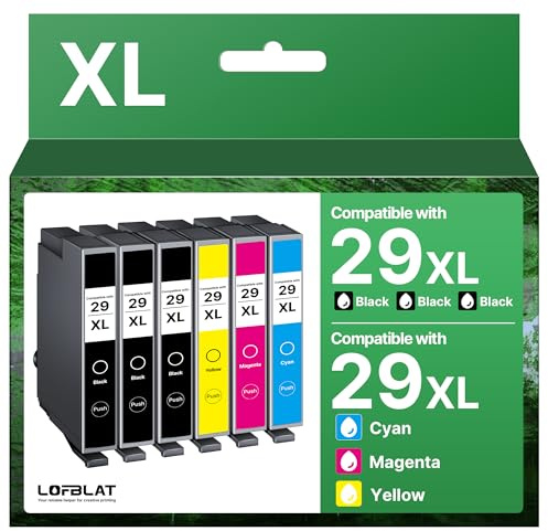 29XL Druckerpatronen Kompatibel für Epson 29 29XL für Epson XP-342 XP-352 XP-245 XP-452 XP-235 XP-455 XP-332 XP-445 XP-432 XP-335 XP-442 XP-435 Druckerpatronen (6er-Pack)