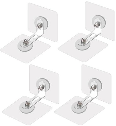 4 Stück Kippsicherung Möbel,Abnehmbar Wandbefestigung Schrank,Kippsicherung Schrank Transparente,Kippschutz Möbel Ohne Bohren,Wandanker Ankergurte für Kleinkinder Baby Proofing,Haustierschutz