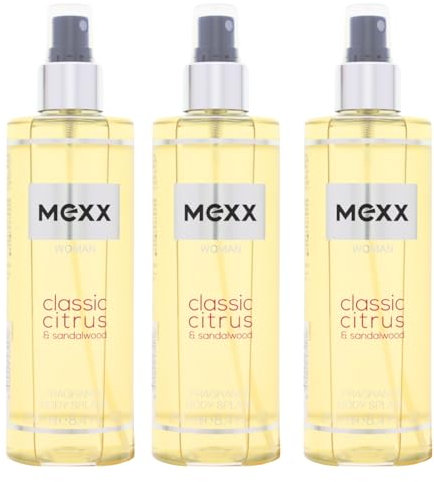 3x Mexx Woman Body Splash Bodyspray for her je 250ml Frischer Floraler Duft