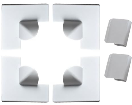 Window Screen Repair Clips - 4-Pack White Triangle Corner Clips & 2-Pack Wind Clips - Secure Fit for Window Screen Frame Replacement and Reinforcement
