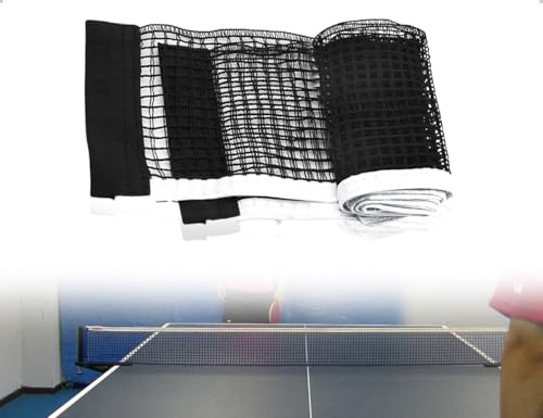 OHYANYAO 2 Pezzi Rete da Ping Pong,Rete Sostitutiva Portatile per Tennistavolo,Rete di Ricambio per Tavoli da Ping Pong,Rete da Ping Pong in Nylon per Interni ed Esterni (Nero)