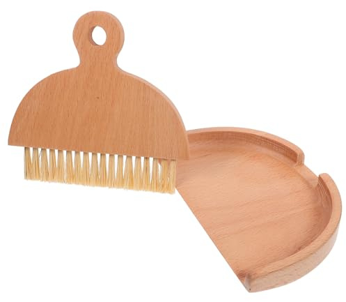 TOVINANNA Set Scopa Paletta Mini in Saggina per Pulizia Tastiera e Scrivania, Spazzola per Fessure Auto e Interni Casa, Kit Portatile per Ufficio, Dormitorio e Sala Computer