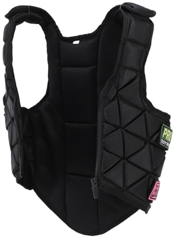 Jiawu Chaleco para Montar a Caballo, Chaleco de Seguridad Ecuestre para Niños, Protector Corporal para Niños Jóvenes, Protección para Montar a Caballo para Niños y Niñas (CS)