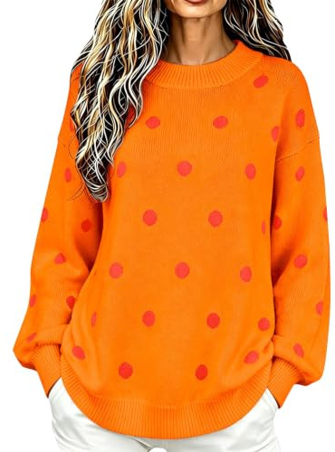 Stickade tröjor för kvinnor modetryck långärmad kashmirtröjor | Lätt lös passform pullover tröjor mjuka bekväma varma kashmirtröjor ledig rund hals jultröja
