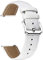BINLUN Leder Uhrenarmband Schnellwechsel-Lederarmband Ersatz für Herren Damen (Weiß, 16mm)