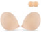Niidor Adhesive Bra Strapless Sticky Invisible Push Up Fabric Bra Nipple Covers for Backless Dress Nude