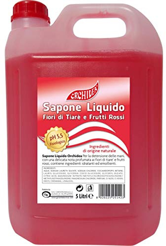 ORCHIDEA Flüssigseife für Hände, Tiaré-Blüten und rote Früchte, 5 l