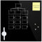 Glasmagnettafeln Memoboard Glastafel Notizboard Glasboard Schwarz 45x45cm