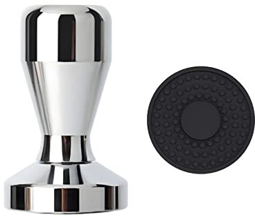 Kaffee Tamper mit Silikonmatte – Professionelles Barista-Werkzeug für Perfekte Espresso-Shots, Kaffeemühlen-Pressen für Espressomaschinen, Unverzichtbares Zubehör für Kaffeeliebhaber