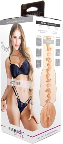 Fleshlight Sky Bri Celestial (Lady) - Masturbatore SuperSkin, giocattolo del sesso estremamente realistico