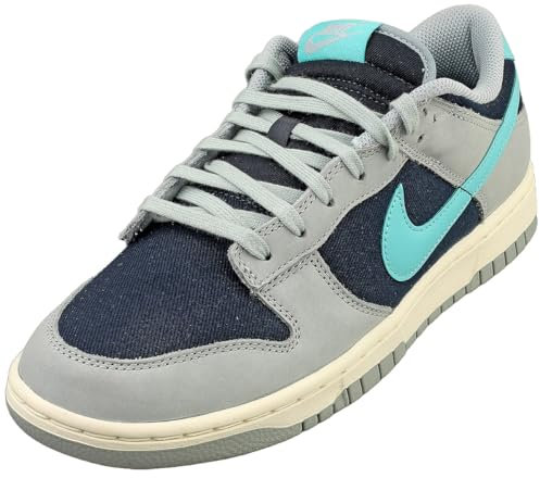 Nike Herren Dunk Low Retro Premium Sneaker, Helles Bimsstein, Grün, Frost, dunkler Obsidian, 42.5 EU