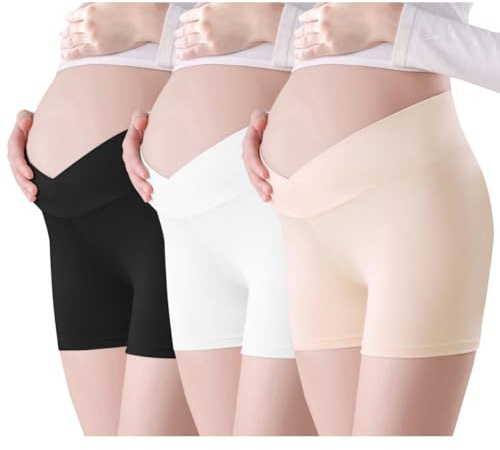 AOOPOO Culottes Maternité Lot de 3 Culotte de Sécurité de Grossesse Culotte Maternite Enceintes Enceintes Briefs Femme sous-vêtements Taille Basse en V Knickers pour Robe et Enceinte, Taille XS-XXL