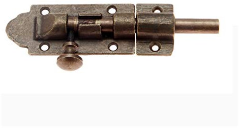 Serrure Vintage Serrure Antique Vintage Loquet de porte d'armoire en laiton Bronze Antique, 1 pièce, 120mm, verrou de porte d'armoire, boulon coulissant, agrafeuse, matériel de verrouillage de porte(D