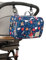 Kleine Kinderwagentasche Kinderwagentasche mit Umstandstaschfunktion Kinderwagenorganizer Multifunktionstasche Kinderwagentasche Mutterschaftskrankenhaus. Kinderwagen, Blaue Blume, Kinderwagentasche