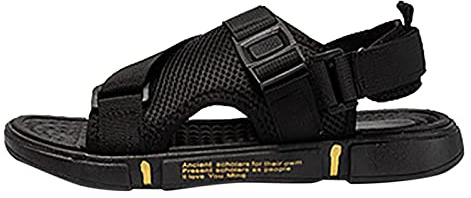 Sandales pour enfant garçon - Sandales de trekking - Larges pieds nus - Fermeture - Sandales de trekking décontractées - Pieds nus - Pour garçon - Été - Confortable - Amples - Pour l'extérieur - Plage