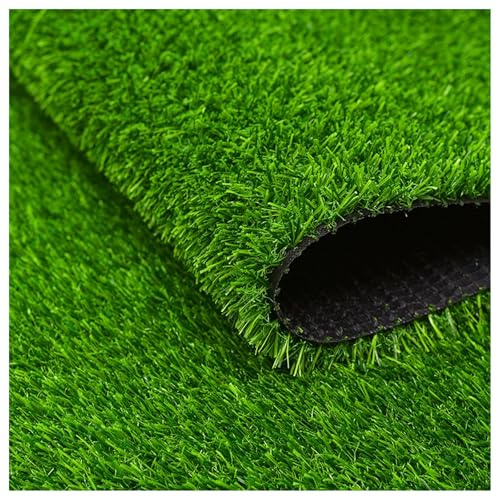 Prato artificiale di alta qualità, rotolo realistico, tappeto sintetico per spazi esterni, tappeto erboso da giardino (50 x 400 cm) facile da installare