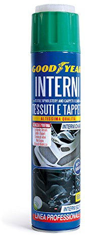 Goodyear 77852 Schiuma Attiva Pulisci Interni, Tessuti e Tappeti per Auto con Spazzola