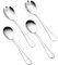 Salatbesteck Set aus Edelstahl, 2 Stück Salatlöffel und 2 Stück Salatgabel, Klein Salatbesteck für Küche und Esszimmer, Spülmaschinenfest