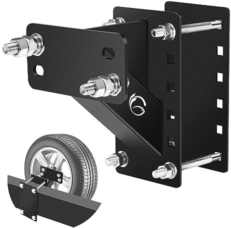 GADFISH Supporto per ruota di scorta, supporto per rimorchio per barche, resistente, adatto a ruote da 4, 5 e 6 alette, su modelli di bulloni da 4, 4,5 , 4,75, 5 e 5,5, supporta fino a 68 kg