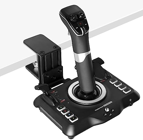 Hikig Desk Mount for Flight Sim Joystick Compatible With Turtle Beach VelocityOne Flightstick and Logitech G Extreme 3D Pro Joystick - Flight Controller NOT Included - Sturdy Desk Mount Holder - Black