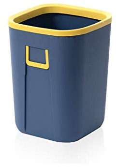 GLigeT Garbage Can Trash Can Household Kitchen Bathroom Office Large-capacity Coverless Garbage Cans Nordic Style Simple Creative Square Paper Basket Trash Bin (Color : B, Size : 10L)