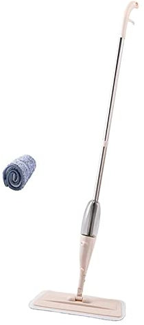Trapeador húmedo y seco Trapeador en aerosol de microfibra para limpieza de pisos, trapeador en aerosol seco y húmedo con botella recargable Adecuado para pisos de madera, madera, trapeador de