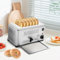 Toaster 6 Scheiben 3 Bräunungstufe 2400W Toaster Edelstahl | Aufwärmfunktion | Liftfunktion | Abschaltautomatik, für dickes Brot, Toast und Brötchen, 41 * 22 * 27cm
