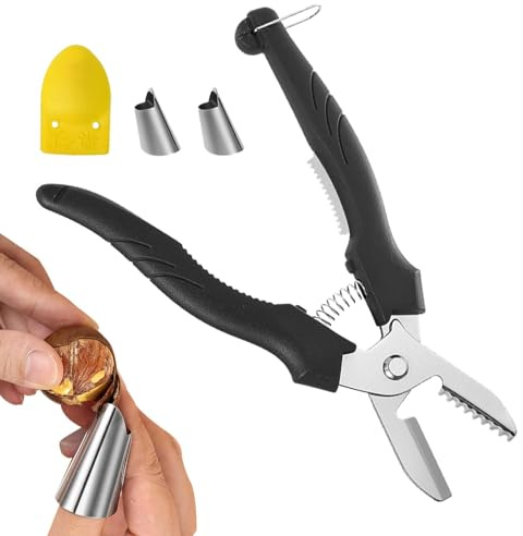 Pinzas para castañas – Herramientas para triturar castañas, pelador portátil para cascanueces | Herramienta cortadora de castañas con mango ergonómico para castañas, nueces, almendras, nueces