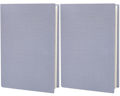CRASPIRE 2 st bokomslag töjbart 17,8 x 33 cm anteckningsblock omslag upp till 17,8 x 22,8 cm rektangulär duk elastiskt grått tyg återanvändbart tvättbart skyddande fodral för inbundna böcker pocketbok
