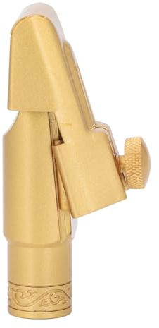 Fabater Embout de Saxophone Soprano Plat B, Son Clair équilibré, Large Application pour les Amateurs de Saxophone, Taille #7 en Laiton pour Remplacement