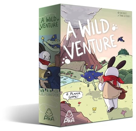 A Wild Venture Board Game - Engine-Building & Adventure Strategy Game, Whimsical Fantasy World with 100+ Unique Cards, Fast-Paced Gameplay for Kids & Adults, Ages 10+, 2 Players, 40-60 Min Playtime