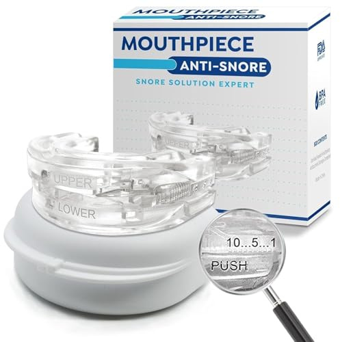 Sofela Airflow - Dispositivo Contro Il Russamento E L'apnea Notturna, Antirussamento Regolabile Efficace Potente, Confortevole Respirazione Migliorata, Wireless for Adulti(TRANSPARENT)