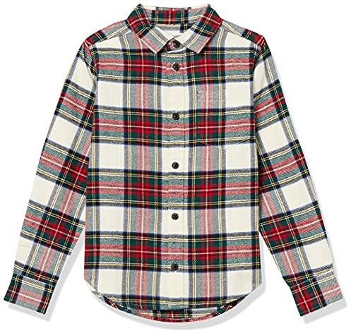 Amazon Essentials Niños Camisa de Franela con Botones
