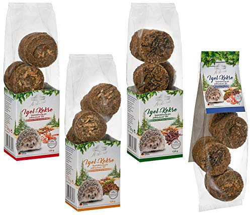 Dehner Natura Premium Igelsnack, proteinreiches Igelfutter, Proteinkekse in verschiedenen Sorten, 450 g