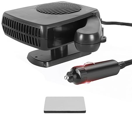 Baceyong 200 W 2-i-1 bärbar bilvärmare värmare fläkt avfrostare avfuktare för bil lastbil svart 12 V