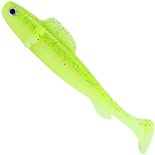 Lurejunks Finisher Shad - 5 Gummifische - Angelköder für Hecht, Zander & Barsch, Gummiköder, Länge:10cm, Farbe:Poison