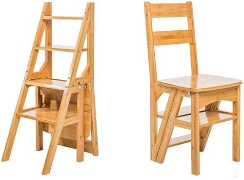 WLCNYL Escabeau à Double Usage pour l'extérieur, Chaise d'escalier, Chaise à échelle complète, échelle à Double Usage, Chaise multifonctionnelle, C
