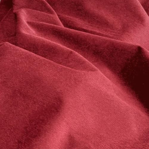 Tissu Velours Côtelé Milleraies 10 Coloris - Vendu au Mètre - 240g/m² Oeko-Tex® 85% Polyester 12% Polyamide 3% Élasthanne Largeur 145cm (Bordeaux)