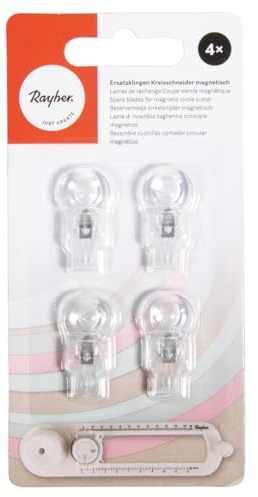 Rayher Lames de rechange pour Coupe-cercle magnétique, sb-LS 4 pièces, 69285000