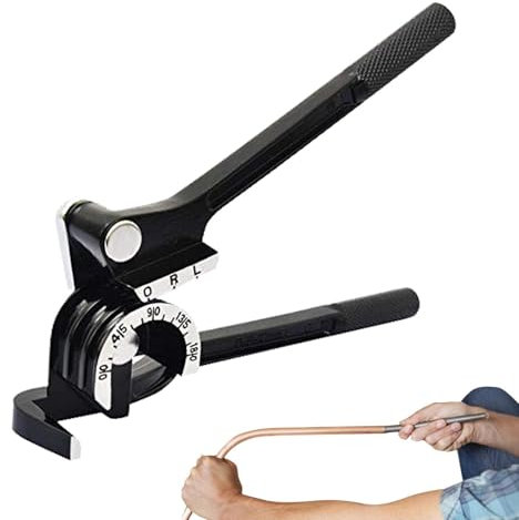 Piegatrice per tubi manuale - Piegatrice per tubi manuale, piegatrice per tubi a 180 gradi | Piegatrice per tubi in metallo portatile per tubi in rame, alluminio e , robusto, mult