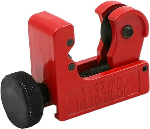 Mini Pipe Cutter,Pipe Cutter Tool for （1/8 inch -7/8 inch）/ (3-22mm) OD Pipes) - Cuts Copper, Aluminum, Metal, Plastic, Brass, Thin Stainless Steel
