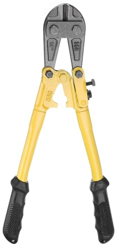 QUARKZMAN Cortapernos De Alta Resistencia 14 Cortador Mini De Cerraduras Hojas De Acero Aleado Cr-V Cortapernos Mango Bimaterial Para Herramienta De Corte De Alambres Y Tornillos