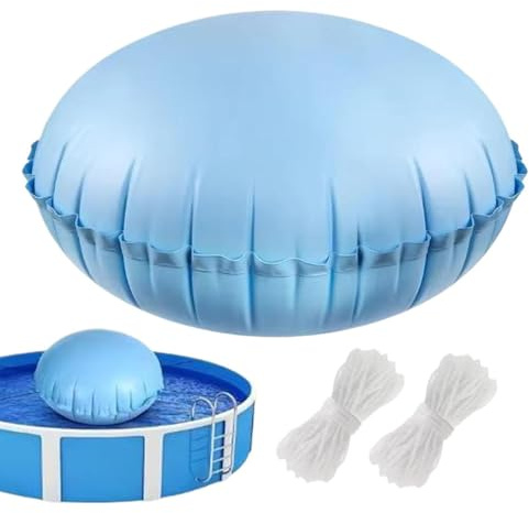 Winter Pool Pillow - Thick Inflating Cushion, Freeze Expansion Absorber, Reinforced Air With Rope, Long Lasting Cover Accessory | Portable Protection Pad For Hot Tub, Resort, Outdoor Use