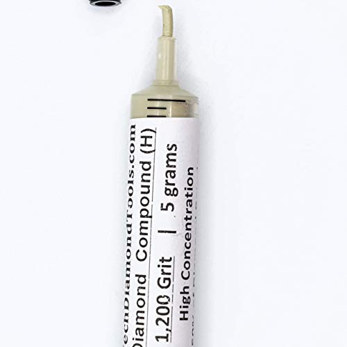 TechDiamondTools Diamond Polishing Compound Polishing Paste 14,000 Grit 0-1 Microns for Marble Glass Metal Rock Jewelry Resin Silver Chrome Gemstone with 25% Concentration Diamond Powder USA Made