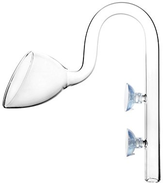 JARDLI Glass Lily Pipe Outflow for Aquarium Planted Tank (20mm for 19/25mm (3/4 ID) tubing)